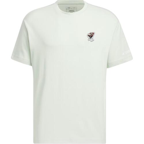 Мужская футболка adidas PATCH POLYGIENE T-SHIRT 230 GSM зеленая