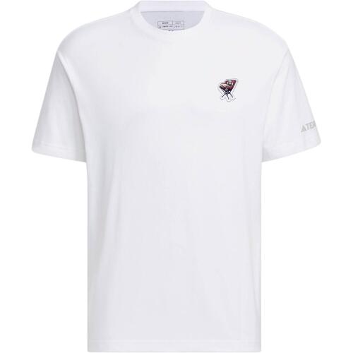 Мужская футболка adidas PATCH POLYGIENE T-SHIRT 230 GSM белая