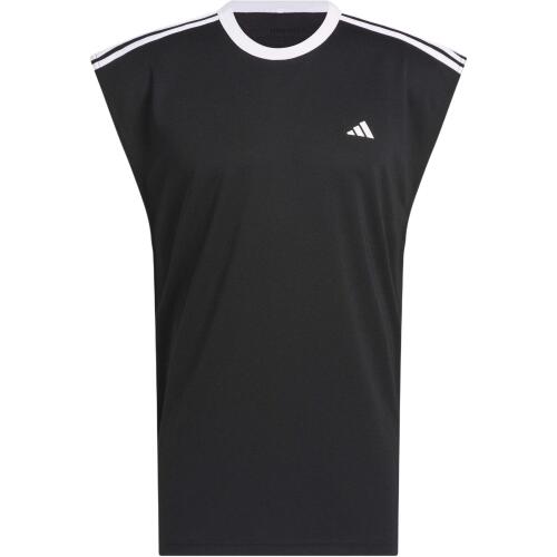 Мужская футболка adidas BASKETBALL ALL-WORLD TEE черно-белая