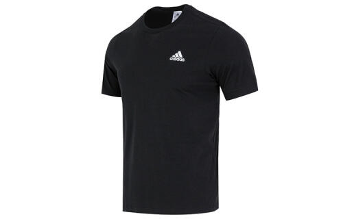 Мужская футболка adidas Essentials Single Jersey Embroidered Small Logo Tee (Черная)