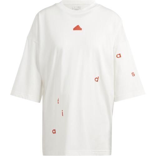 Женская футболка adidas EMBROIDERED LOOSE TEE белая