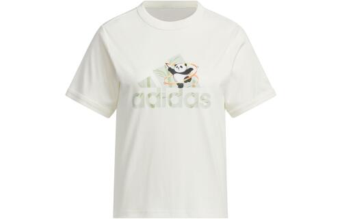 Женская футболка adidas T-SHIRT WITH BADGE OF SPORT GRAPHIC белая