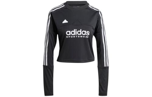 Женская футболка adidas TIRO 3-STRIPES LONG SLEEVE TEE черная