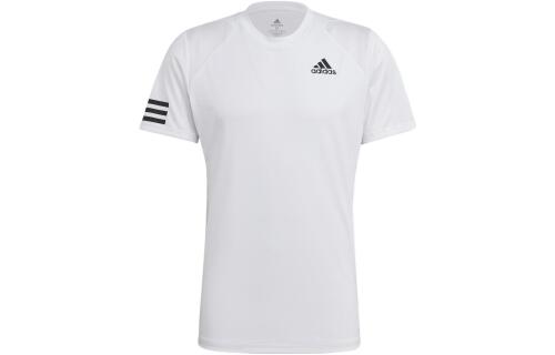 Мужская футболка adidas CLUB TENNIS 3-STRIPES TEE черно-белая