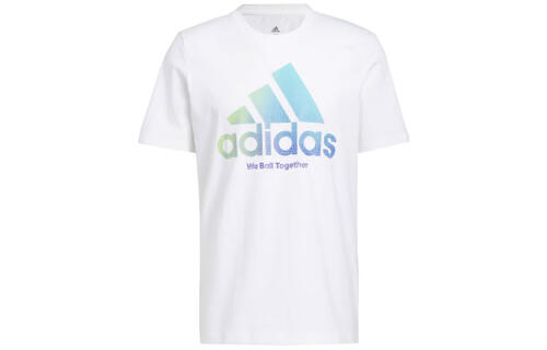 Мужская футболка adidas WE BALL TOGETHER BADGE OF TEE белая