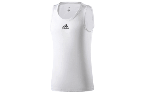Мужская майка adidas Heathered Tank Top белая