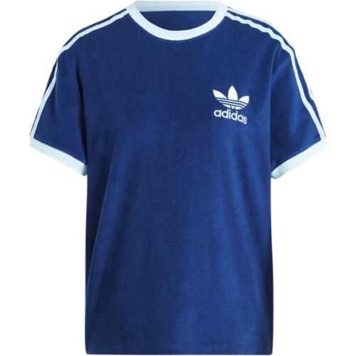 Женская футболка adidas TERRY 3-STRIPES T-SHIRT синяя
