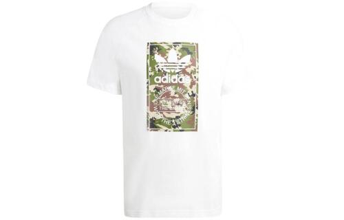 Мужская футболка adidas CAMO TONGUE TEE белая