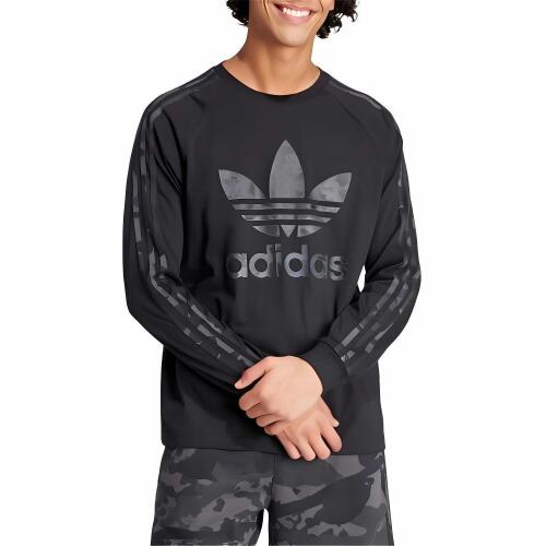 Мужская футболка adidas CAMO TREFOIL LONG SLEEVE TEE черная