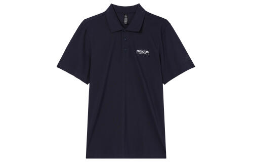 Мужская футболка adidas PIQUÉ SOLID POLO SHIRT синяя