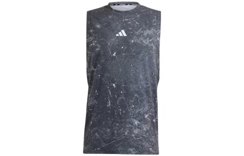 Мужская майка adidas POWER WORKOUT TANK TOP черно-белая