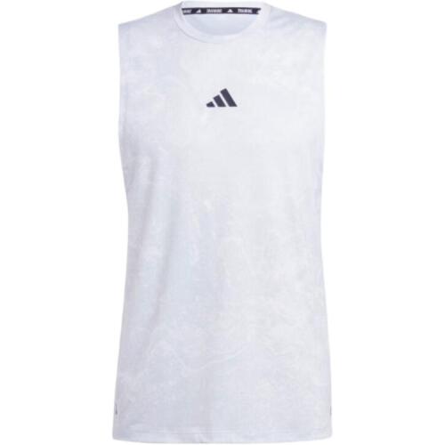 Мужская майка adidas POWER WORKOUT TANK TOP черно-белая
