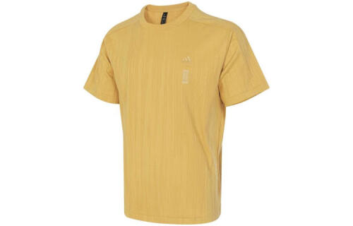 Мужская футболка adidas WUJI JACQUARD TEE желтая