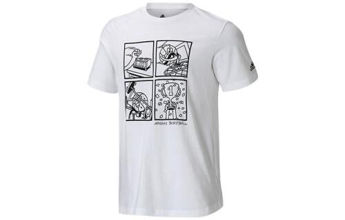 Мужская футболка adidas LIL STRIPE 24/7 GRAPHIC TEE черно-белая