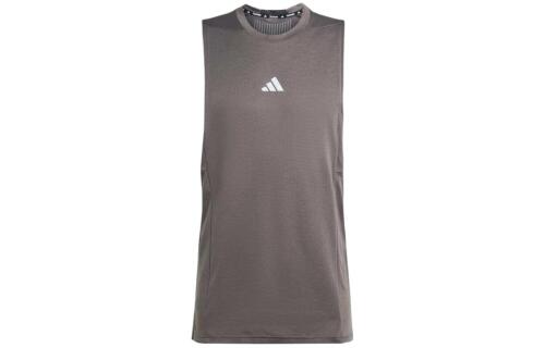 Мужская футболка adidas TRAINING WORKOUT HEAT.RDY TANK TOP серая