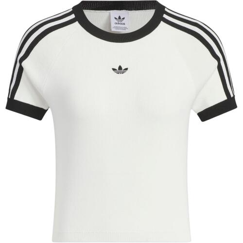 Женская футболка adidas KNIT T-SHIRT черно-белая