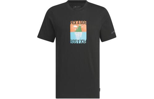 Мужская футболка adidas GRAPHIC POLYGIENE T-SHIRT 180 GSM черная