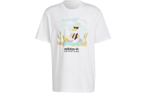 Мужская футболка adidas Adventure Graphic Tee ( Белая )