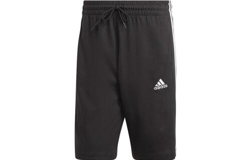 Мужские шорты Essentials Single Jersey 3-Stripes Shorts ( Черные )