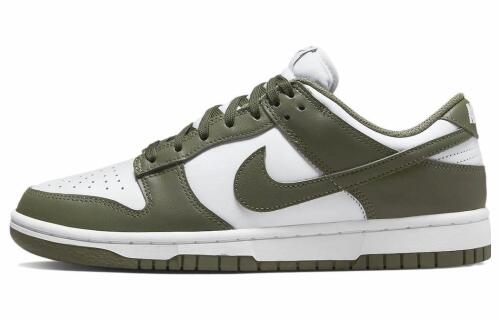 Женские кроссовки Nike Dunk Low зеленые