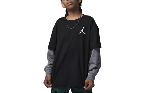 Детская футболка nike Jordan Stitch Patch черная