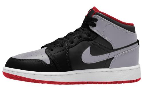 Детские кроссовки nike Air Jordan 1 Mid (GS) черные