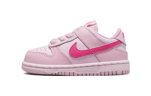 Детские кроссовки Nike Dunk Low (TDE) розовые