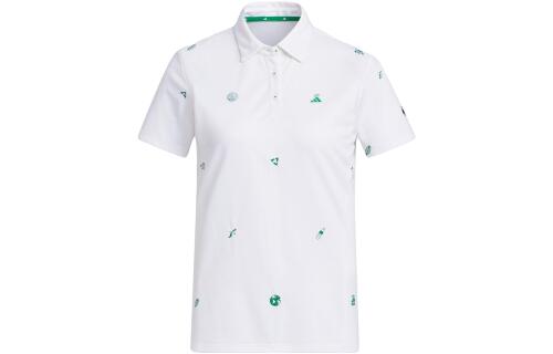 Женская рубашка Play Green Monogram Polo Shirt ( Белая )