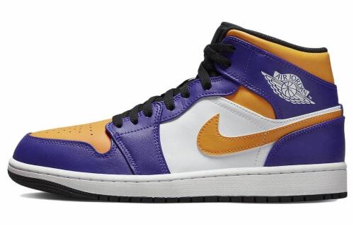 Кроссовки Nike Air Jordan 1 Mid Lakers