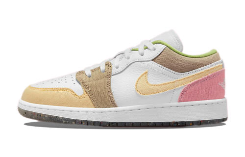 Кроссовки Nike Air Jordan 1 Low GS Pastel Grind Vivid Green