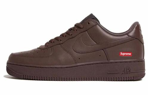 Кроссовки Supreme x Nike Air Force 1 Low Box Logo – Baroque Brown