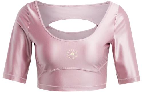 Женская футболка adidas CROP TOP розовая