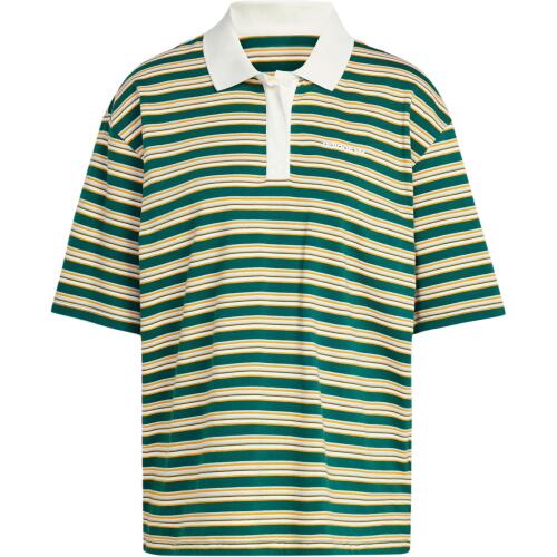 Женская футболка adidas 80S OVERSIZED STRIPE POLO SHIRT