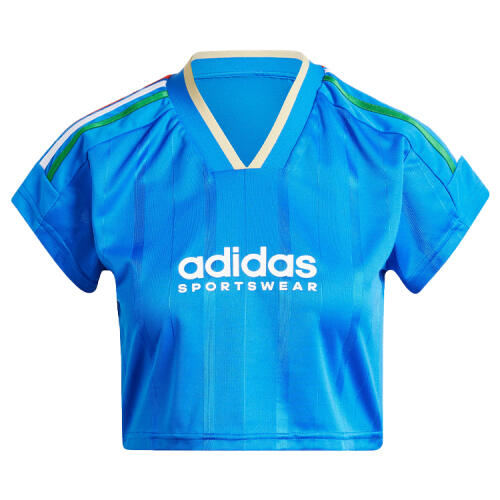 Женская футболка adidas TIRO CUT 3-STRIPES CROP JERSEY