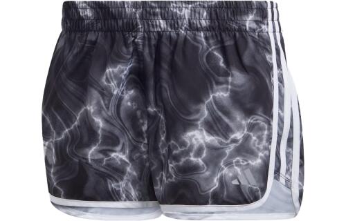 Женские шорты adidas Marathon 20 Allover Print Shorts (Белые)