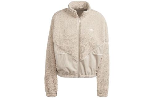 Женская куртка adidas Corduroy Fleece Mix Jacket (Бежевая)