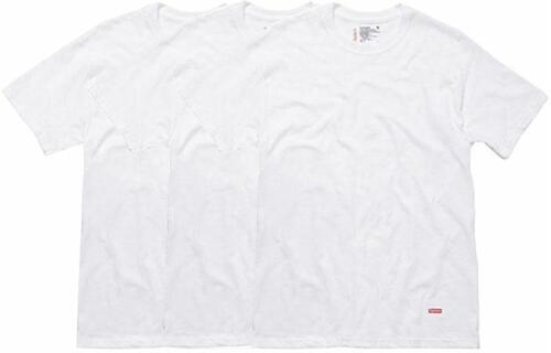 Supreme Hanes Tagless Tees (3 Pack) White T 3