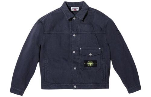 Supreme x STONE ISLAND FW23 WEEK10 DENIM TRUCKER JACKET Logo