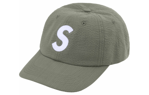 Supreme SS24 WEEK 11 SEERSUCKER S LOGO 6-PANEL