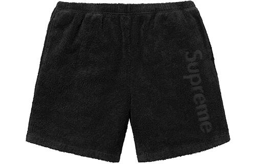Supreme SS18 Terry Logo Short Black LOGO