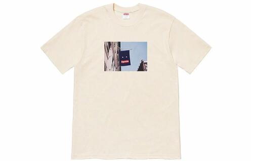 Supreme FW19 Week 1 Banner Tee Natural T