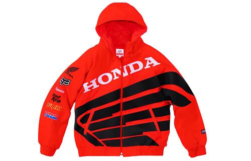 Supreme FW19 Week 6 x Honda x Fox Racing Puffy Zip Up Work Jacket