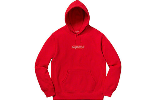 Supreme x Swarovski SS19 Logo Hooded Sweatshirt Bogo