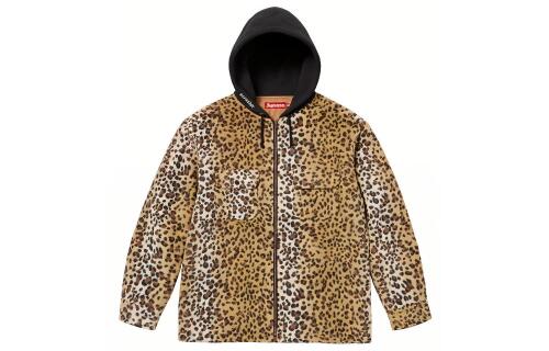 Supreme FW23 WEEK11 FLEECE ZIP UP HOODED SHIRT