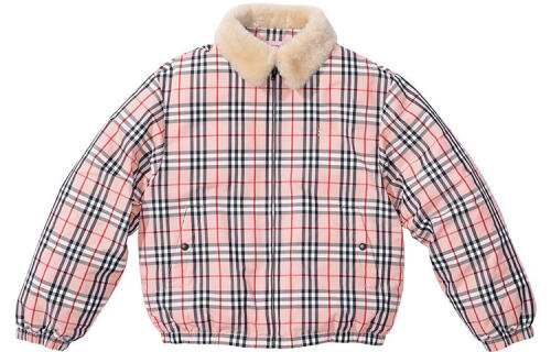 Supreme S2S2 Week 3 x Burberry Shearling Collar Down Puffer Jacket