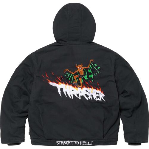 Supreme x THRASHER FW24 WEEK6 Hooded Work Jacket
