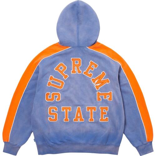 Supreme FW24 WEEK10 State Zip Up Hooded Sweatshirt logo