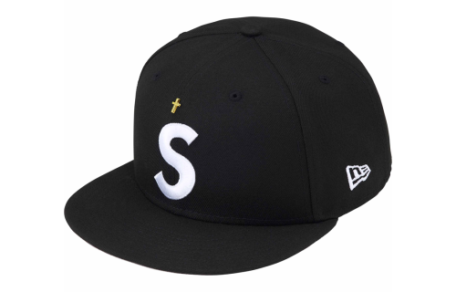 Supreme SS24 WEEK 1 GOLD CROSS S LOGO NEW ERA