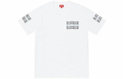 Supreme SS19 Stack Logo Tee White Logo T