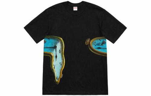 Supreme SS19 The Persistence of Memory Tee Black T